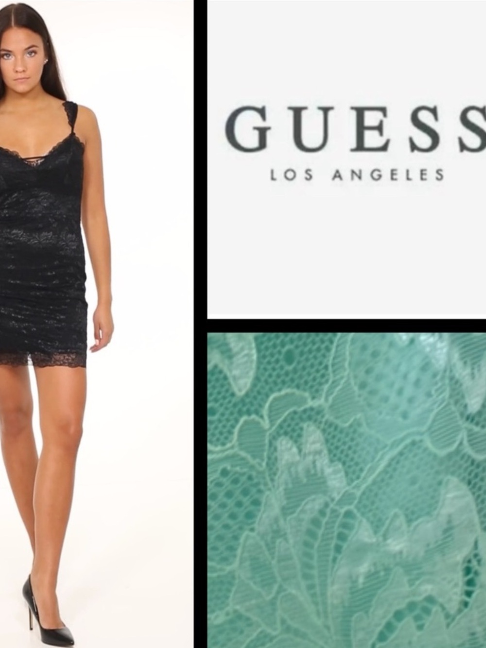 NWT Guess Mint To Be Lace Mitzi Dress